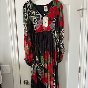 FARM Rio Vibrant Floral Maxi Dress
